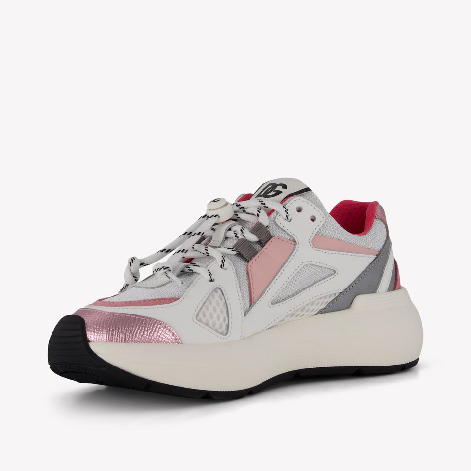 Dolce & Gabbana Unisex Sneakers In Licht Roze