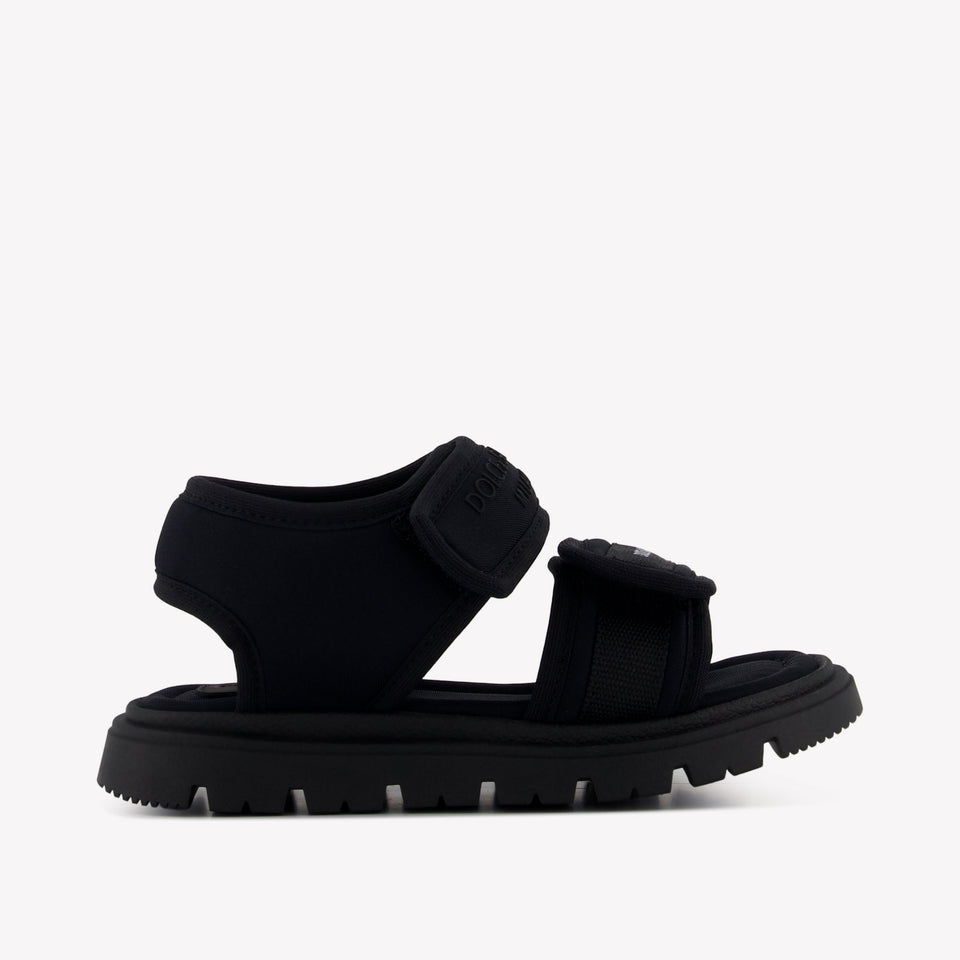 Dolce & Gabbana Jongens Sandalen In Zwart