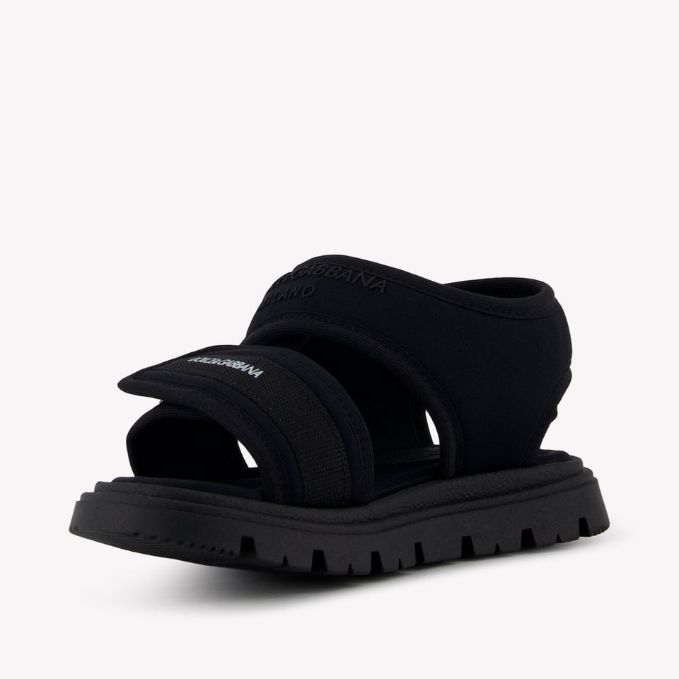 Dolce & Gabbana Jongens Sandalen In Zwart
