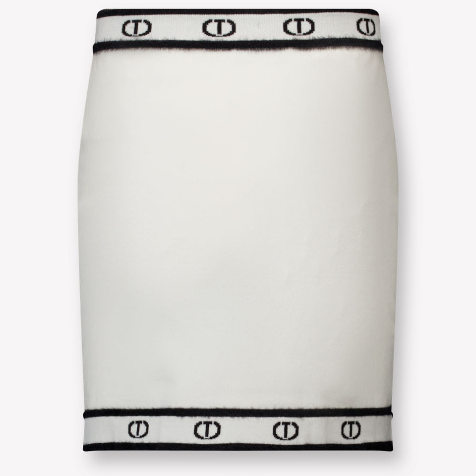 Twset Kids Girls Skirt  Offwhite