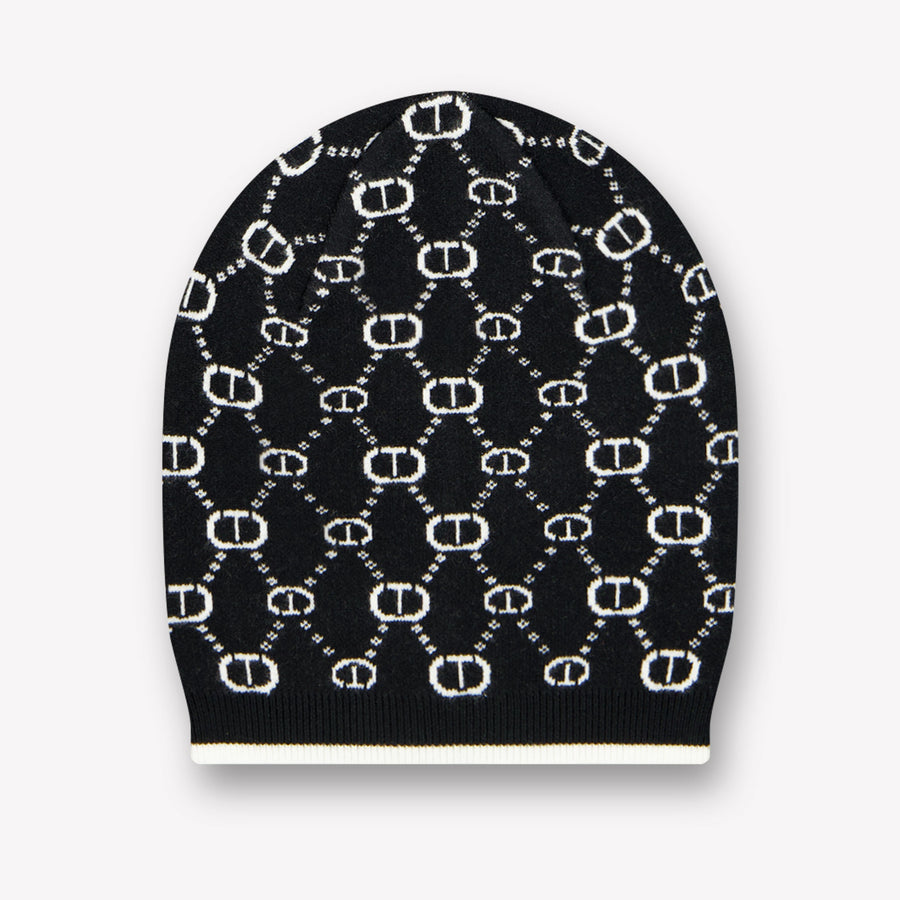Twinset Girls Beanie in Black