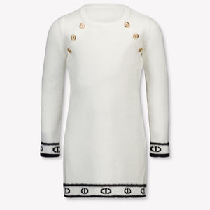 Twinset Kinder Meisjes Jurk In Off White
