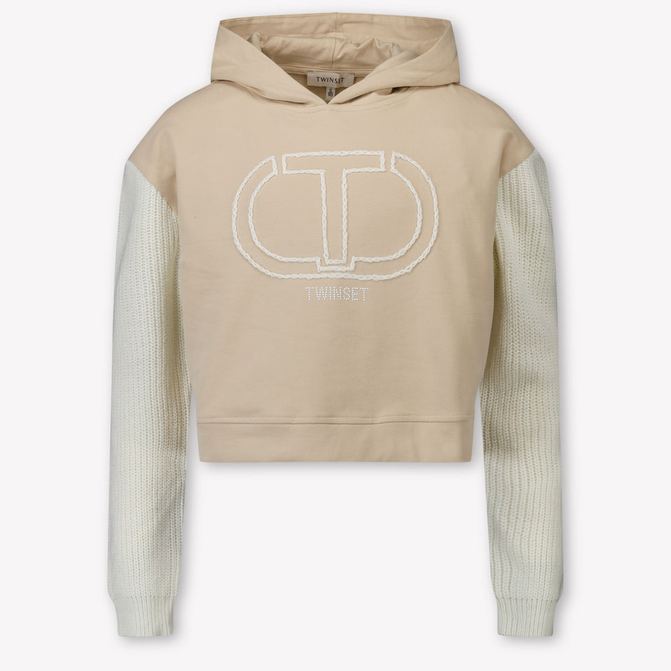 Twset Kids Girls Sweater  Beige