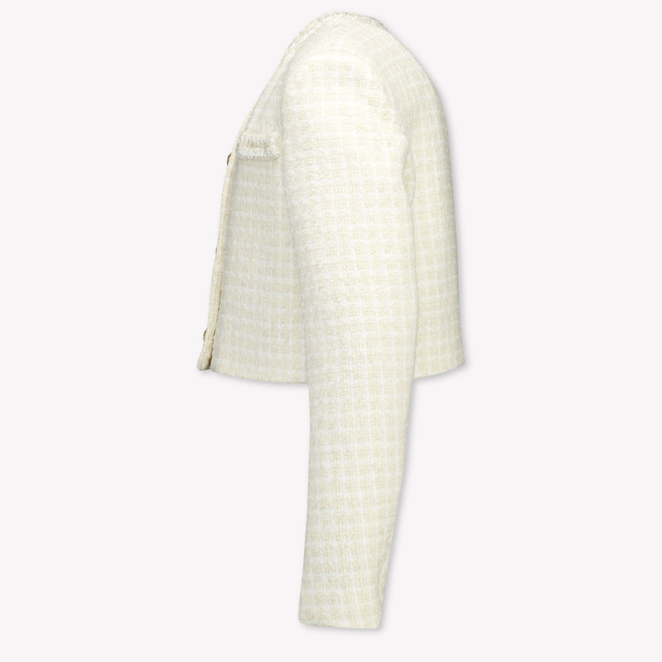 Balmain Kinder Meisjes Colbert In Off White