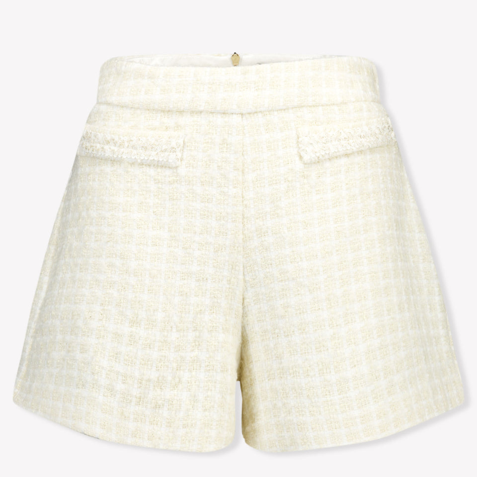 Balmain Kinder Meisjes Shorts In Off White