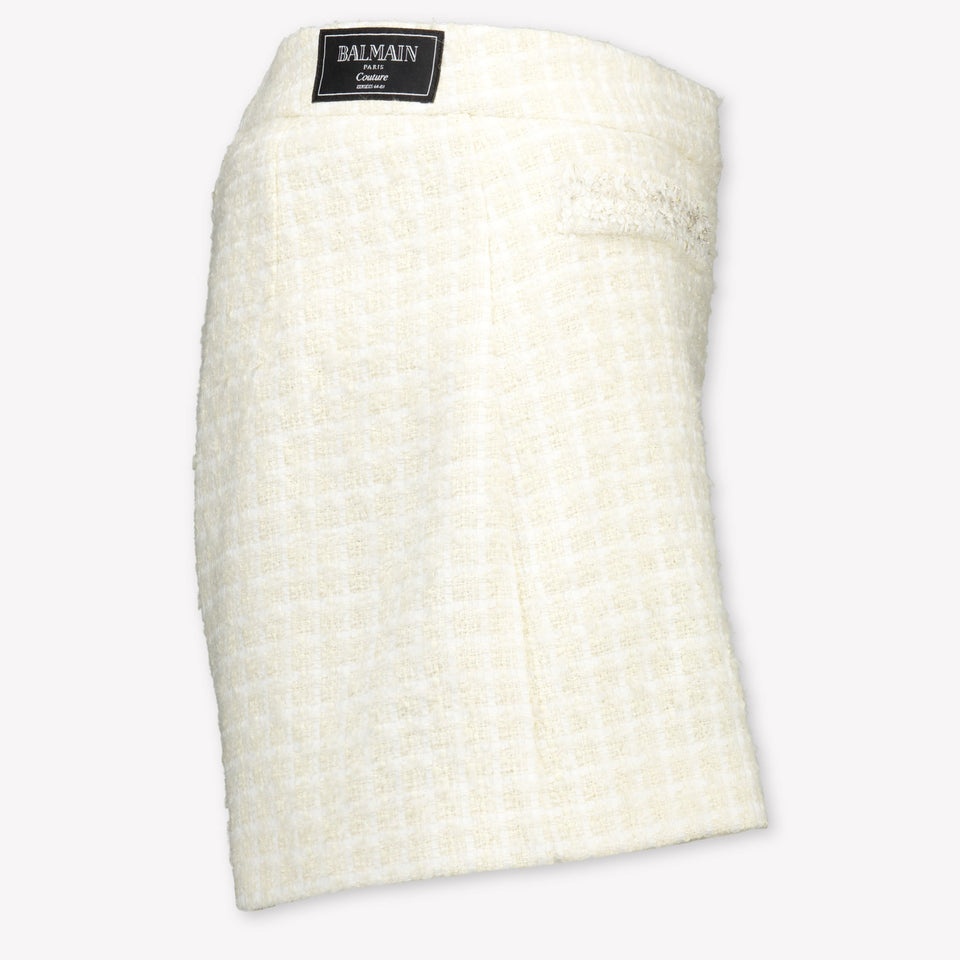 Balmain Kinder Meisjes Shorts In Off White