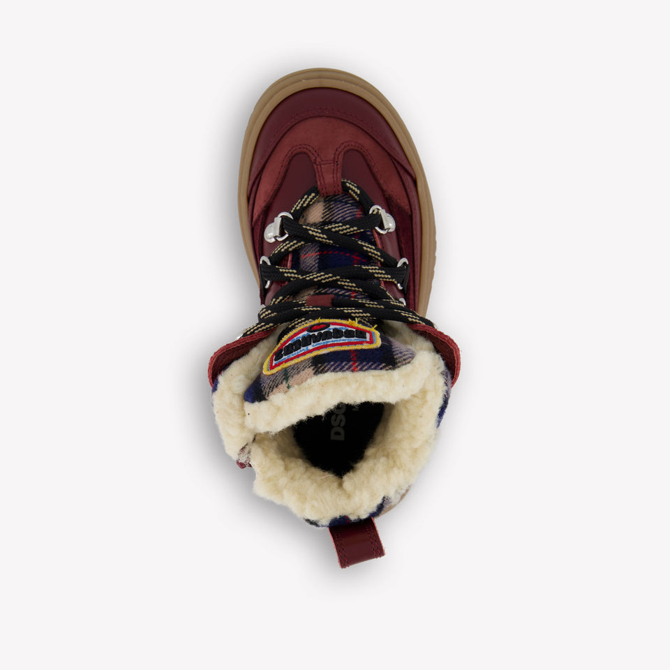 Dsquared2 Unisex Boots  Bordeaux