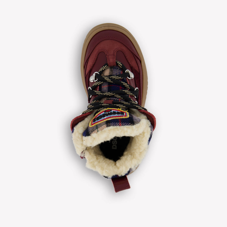 Dsquared2 Unisex Boots  Bordeaux