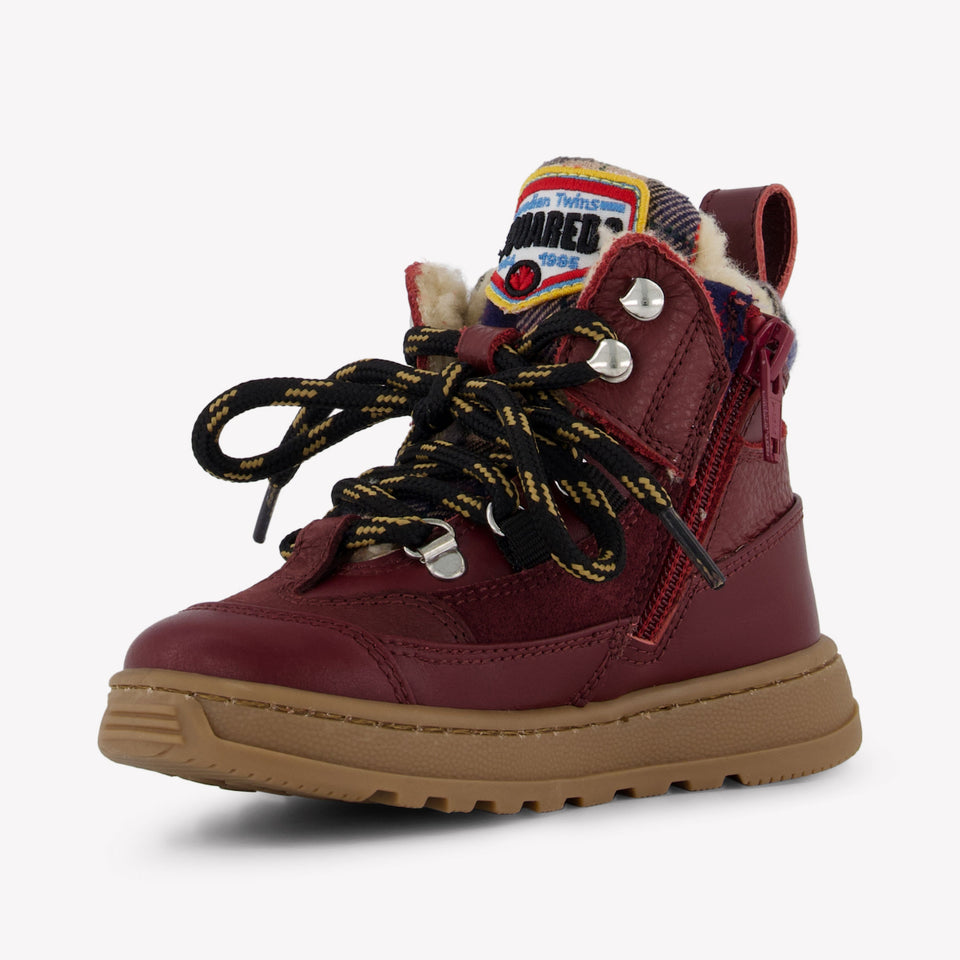 Dsquared2 Unisex Boots  Bordeaux