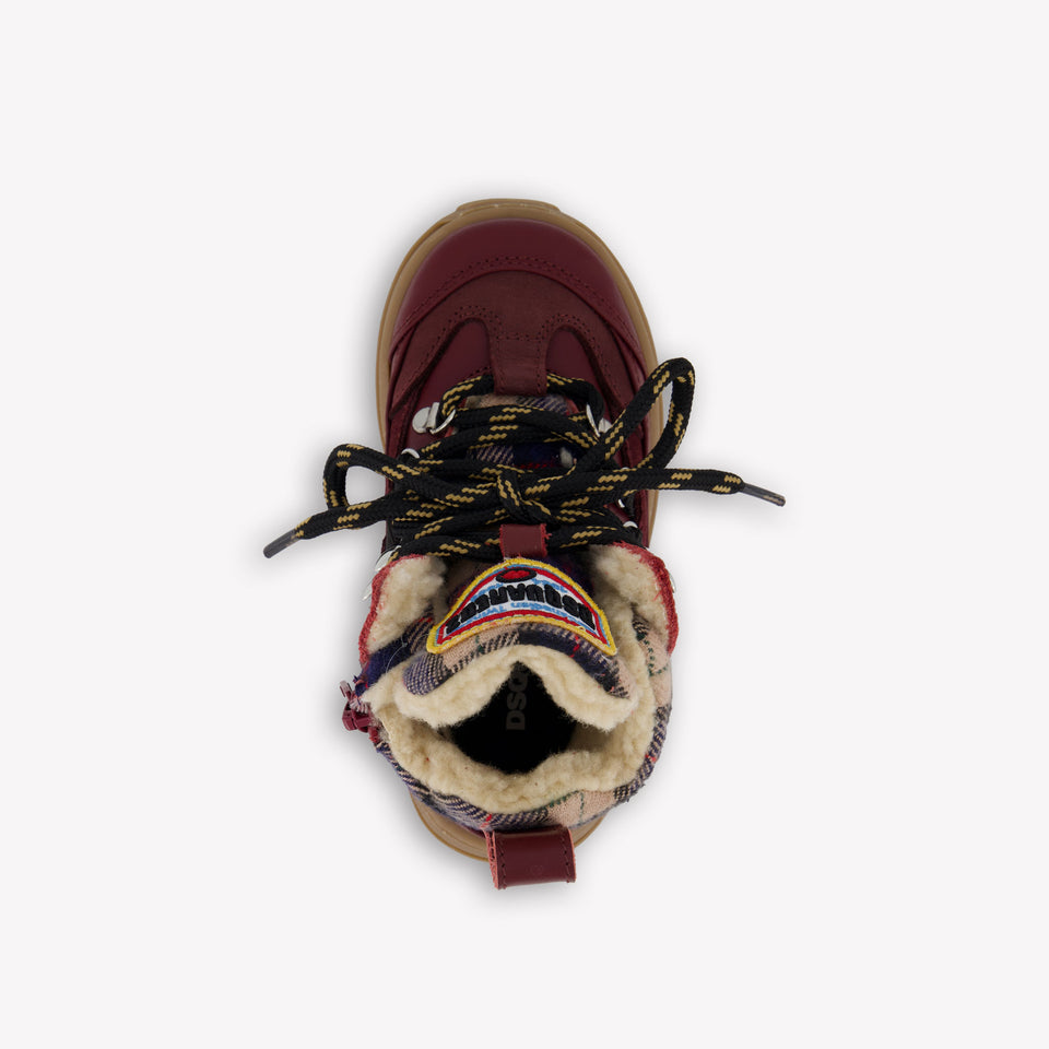 Dsquared2 Unisex Boots  Bordeaux