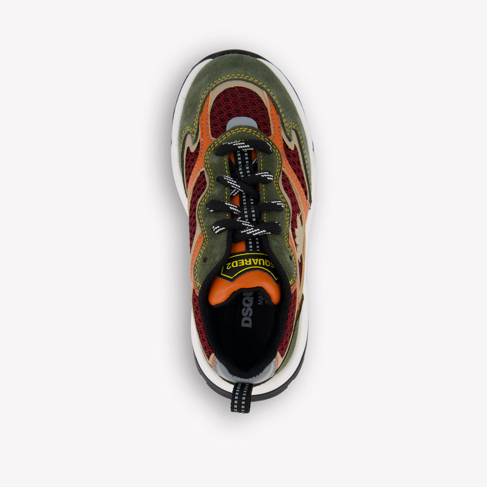 Dsquared2 Unisex Sneakers  Dark Green