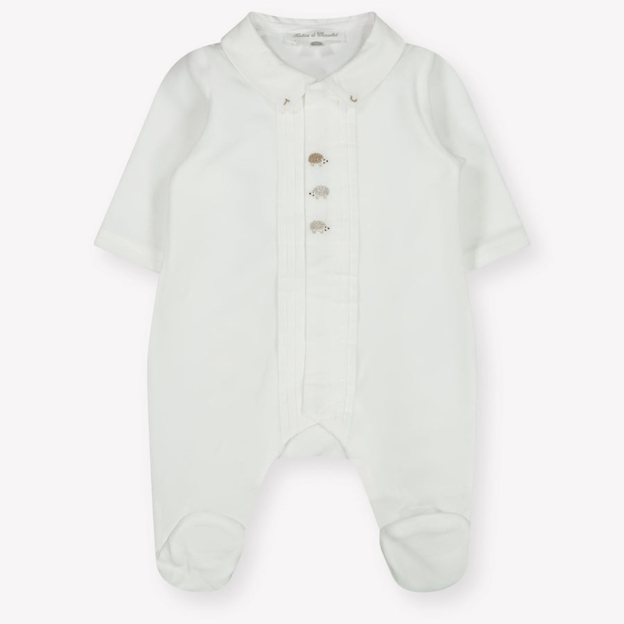 Tarte Et Chocolat Baby Boys Playsuit  White