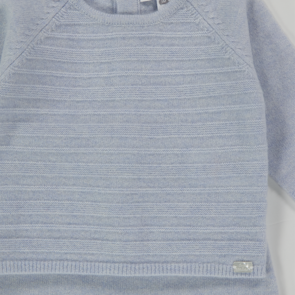 Tarte Et Chocolat Baby Boys Playsuit  Light Blue