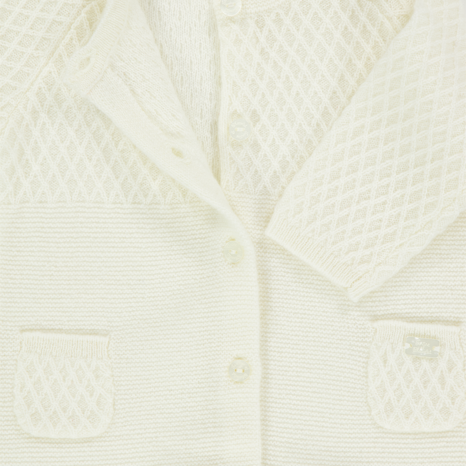 Tarte Et Chocolat Baby Unisex Playsuit  Offwhite