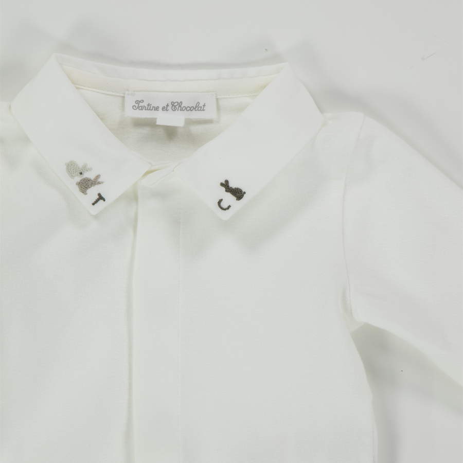 Tartine et Chocolat Baby Jongens Rompertje In Off White