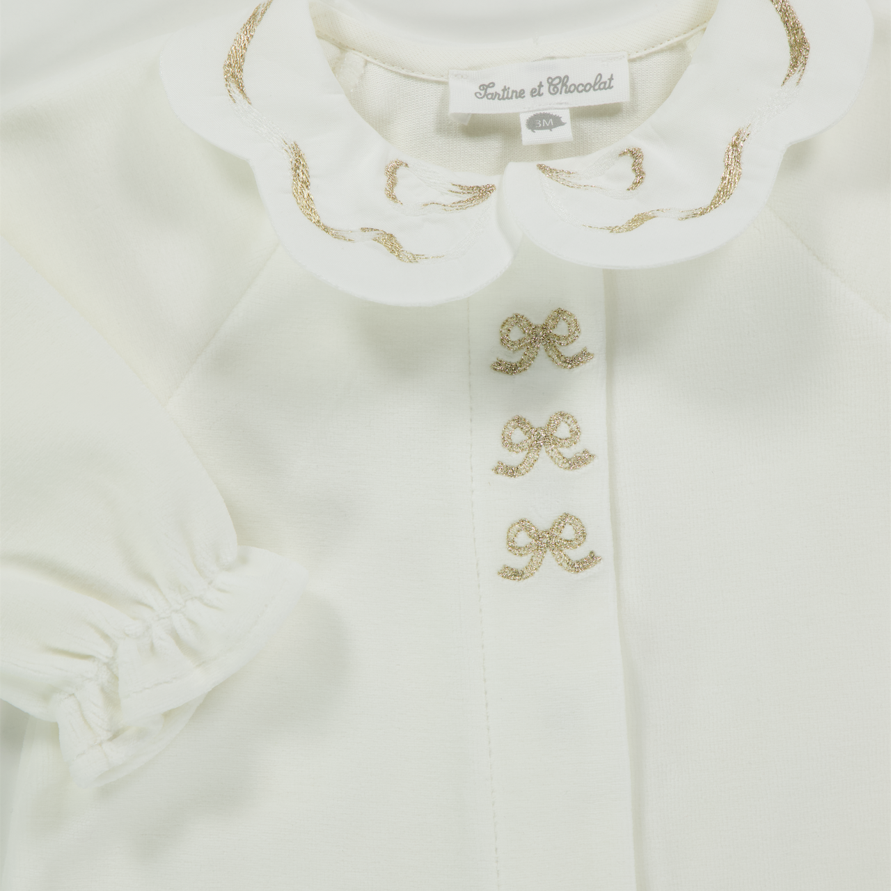 Tarte Et Chocolat Baby Girls Playsuit  White