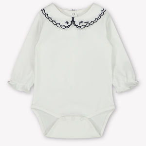 Tartine et Chocolat Baby Meisjes Rompertje In Off White