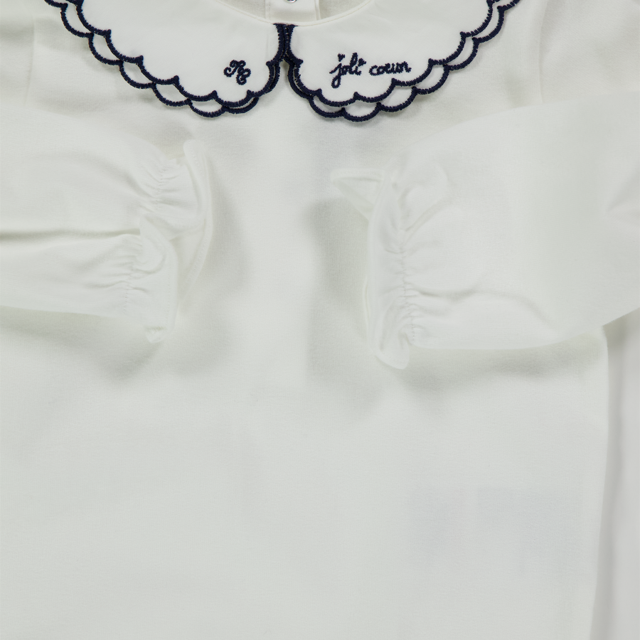 Tartine et Chocolat Baby Meisjes Rompertje In Off White