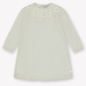 Tartine et Chocolat Baby Meisjes Jurk In Off White