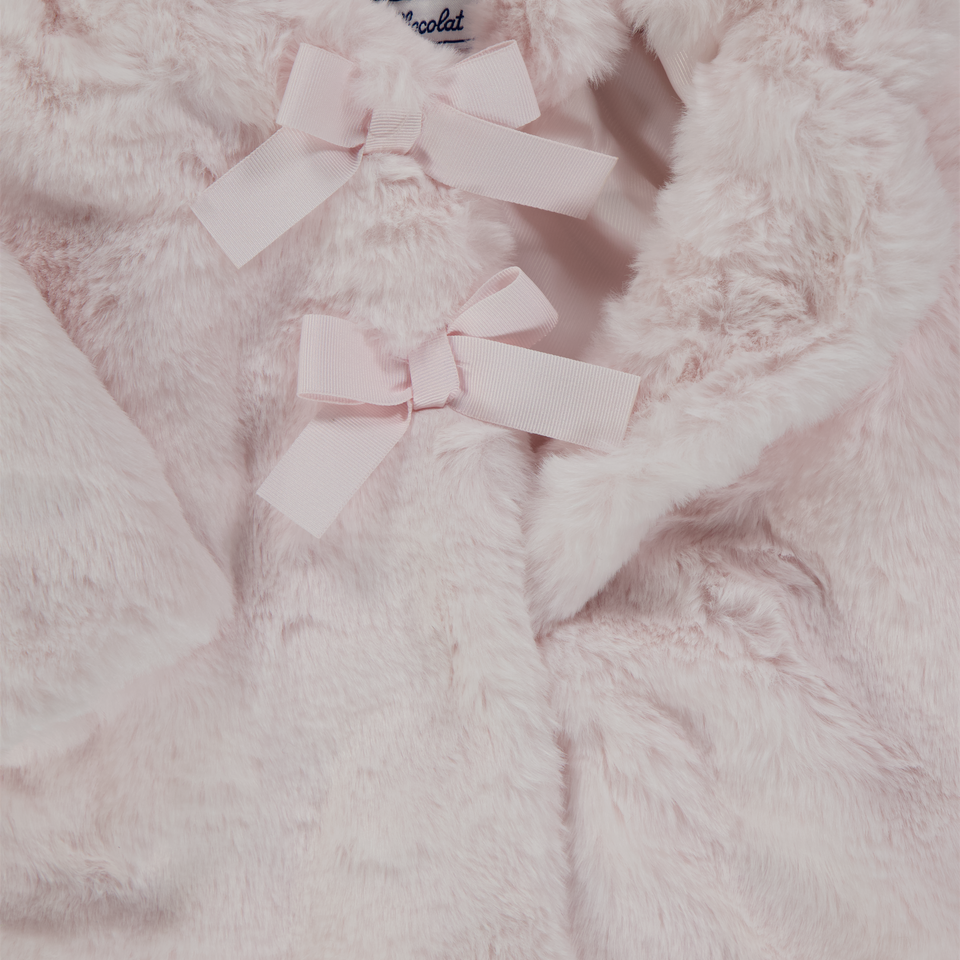 Tartine et Chocolat Baby Jongen Faux Fur Jas in Off white