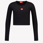 Diesel Kids Girls  T-Shirt Black