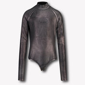 Diesel Kinder Meisjes T-Shirt In Antraciet