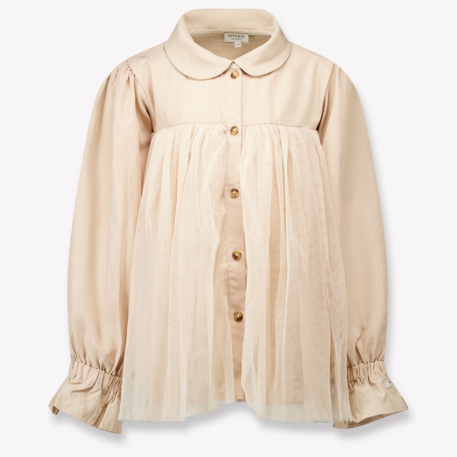 Donsje Amsterdam Kids Girls Blouse  Light Beige
