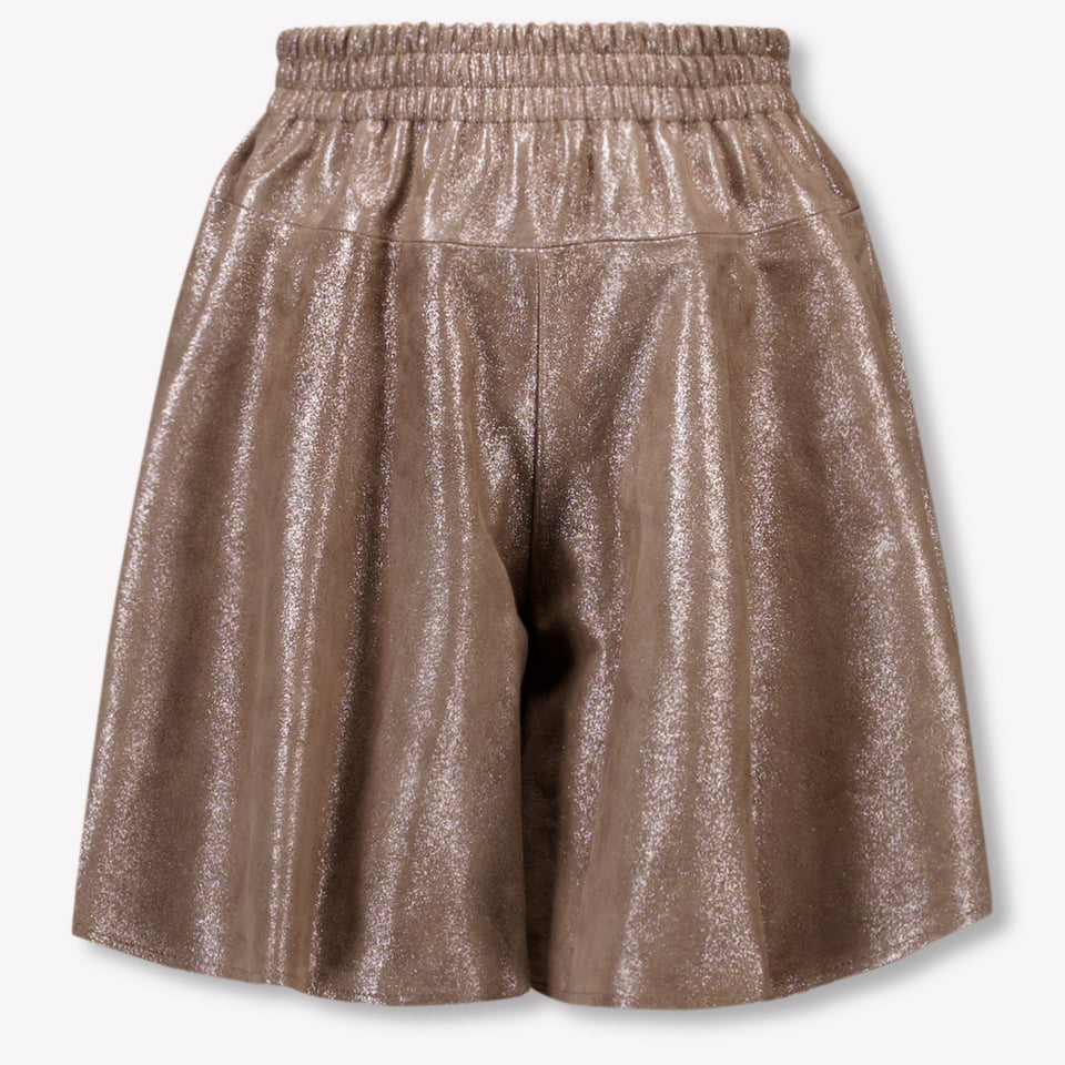 Donsje Amsterdam Kinder Meisjes Shorts In Zilver