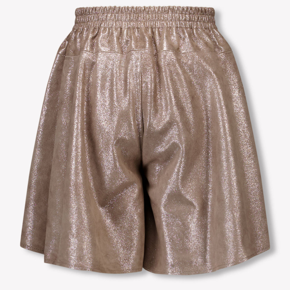 Donsje Amsterdam Kinder Meisjes Shorts In Zilver