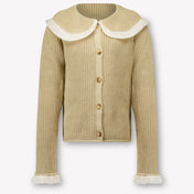 Donsje Amsterdam Kinder Meisjes Vest In Taupe