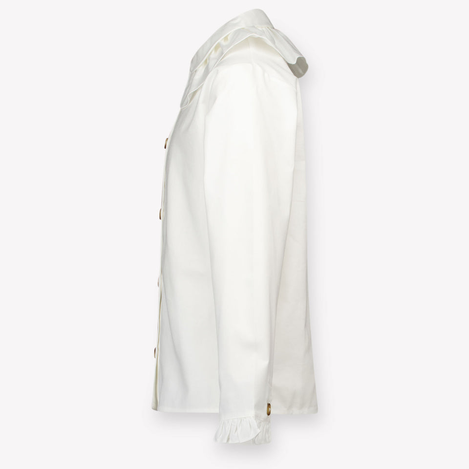 Donsje Amsterdam Kinder Meisjes Blouse In Off White