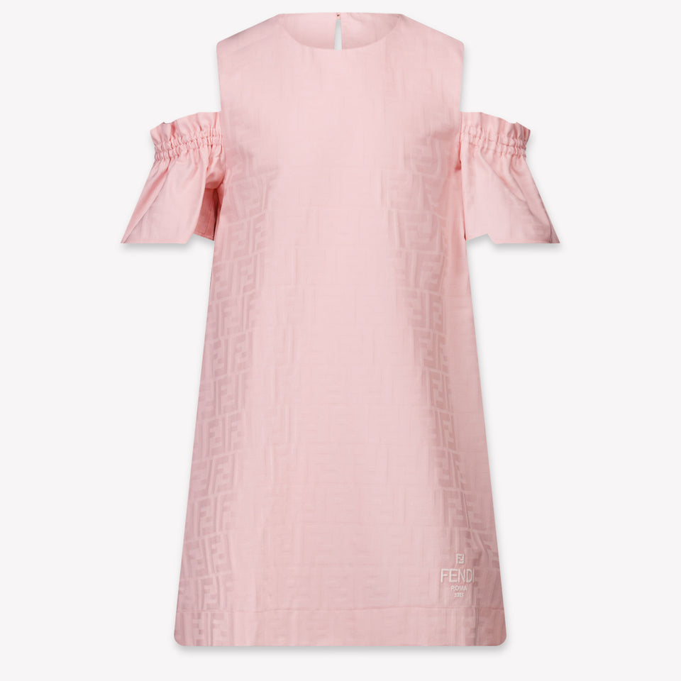 Fendi Kids Girls Dress Light Pink