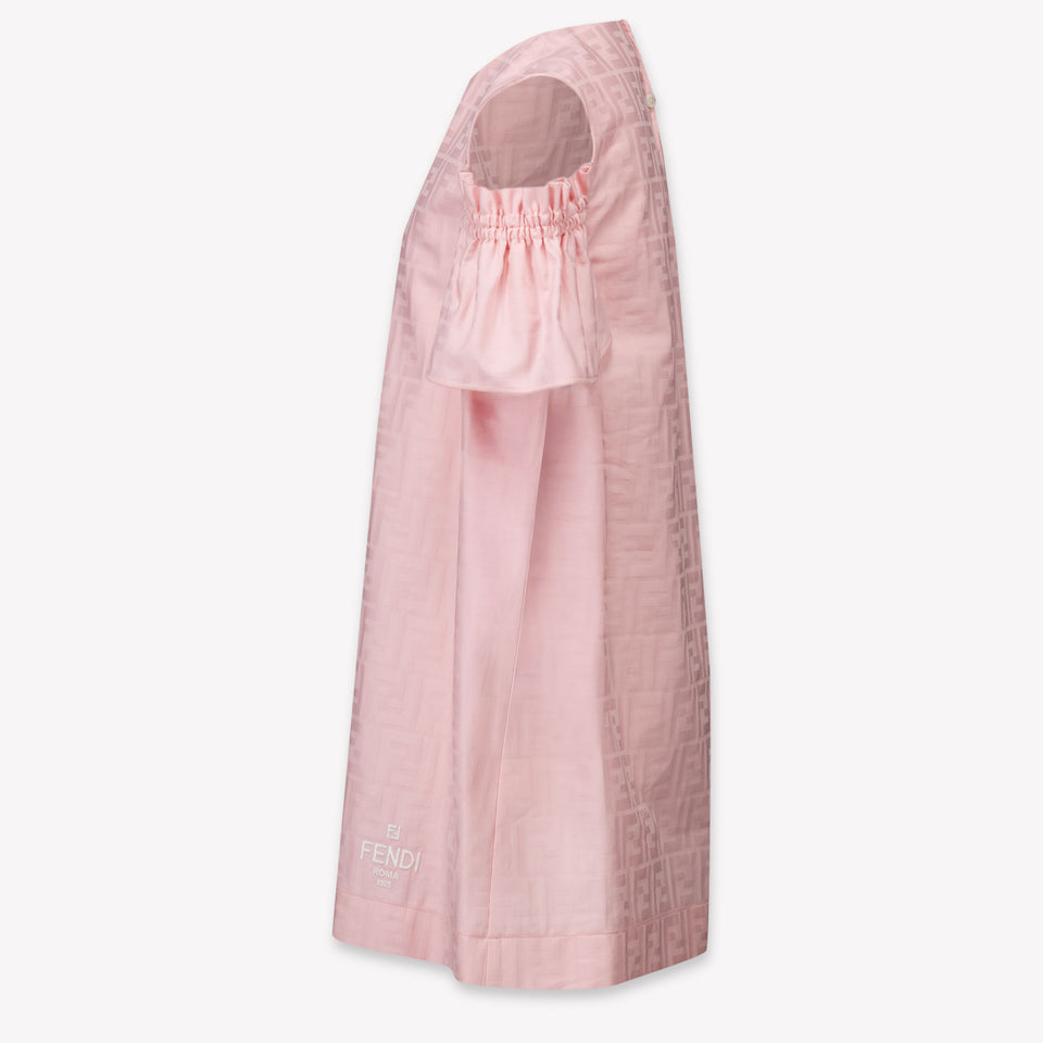 Fendi Kids Girls Dress Light Pink