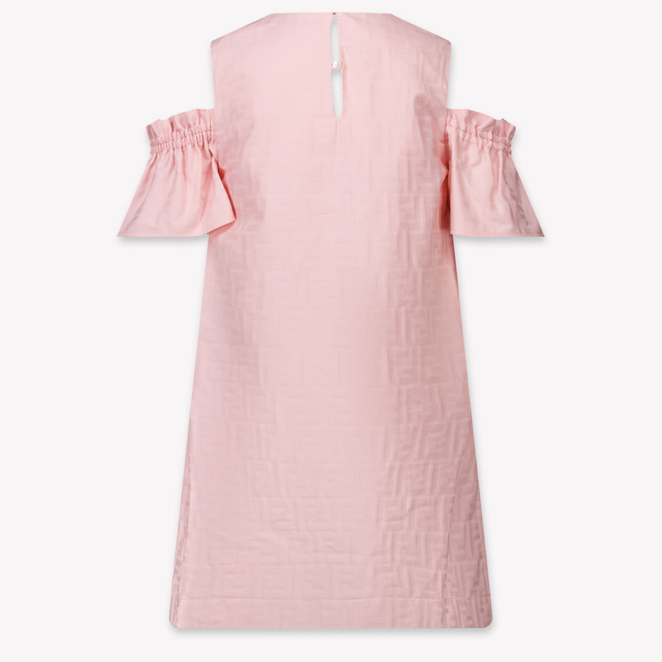 Fendi Kids Girls Dress Light Pink