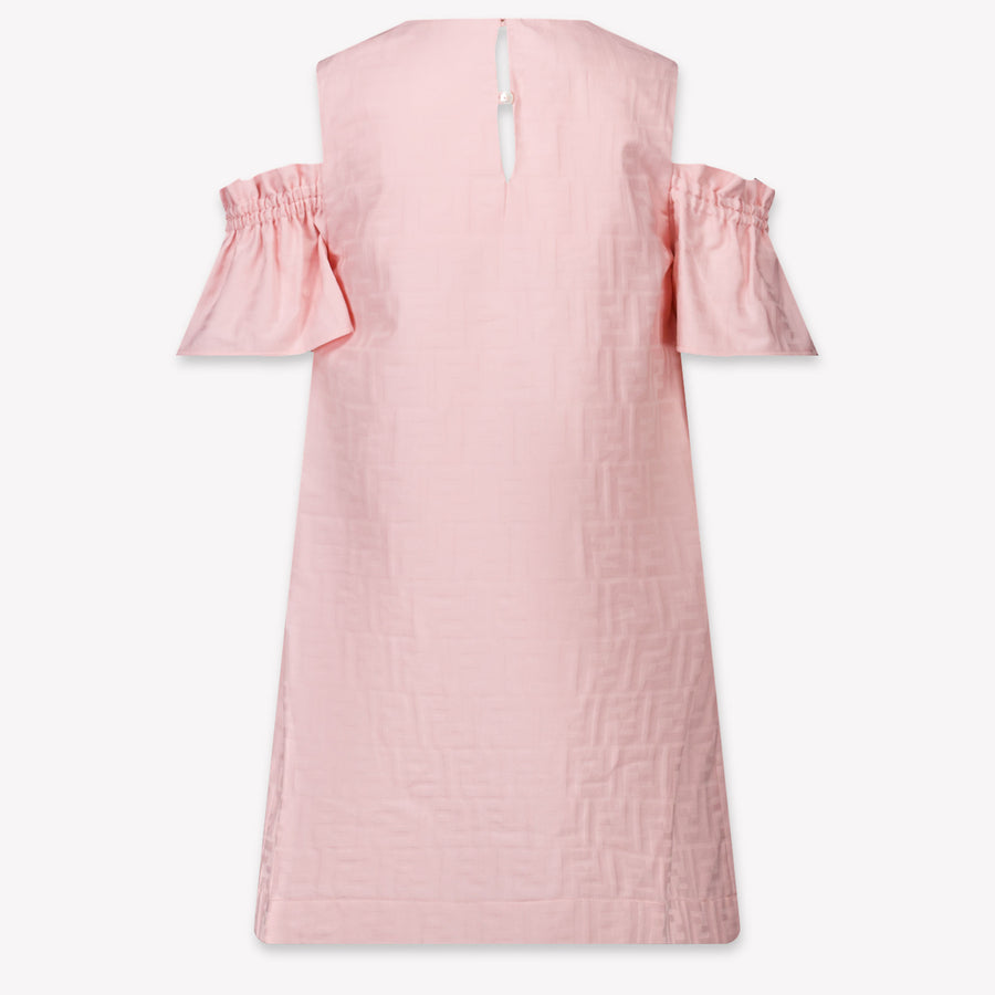 Fendi Kids Girls Dress Light Pink