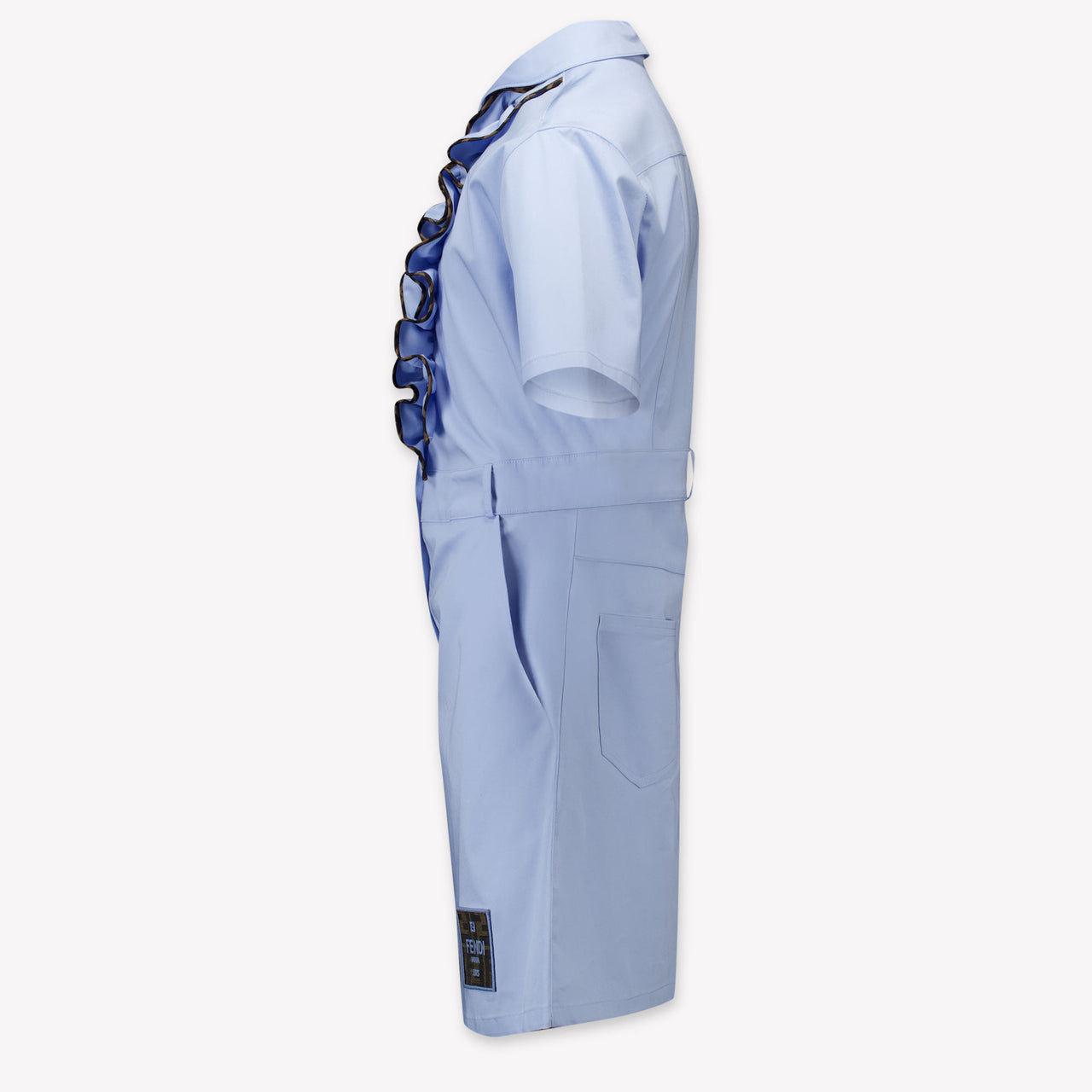 Fendi Kids Girls Dress Light Blue