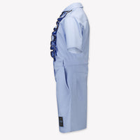 Fendi Kids Girls Dress Light Blue