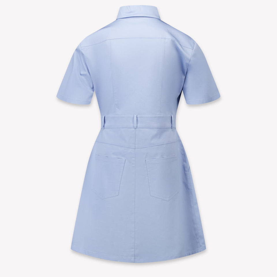 Fendi Kids Girls Dress Light Blue