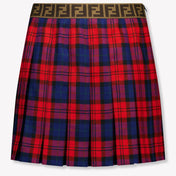 Fendi Kids Girls Skirt Red