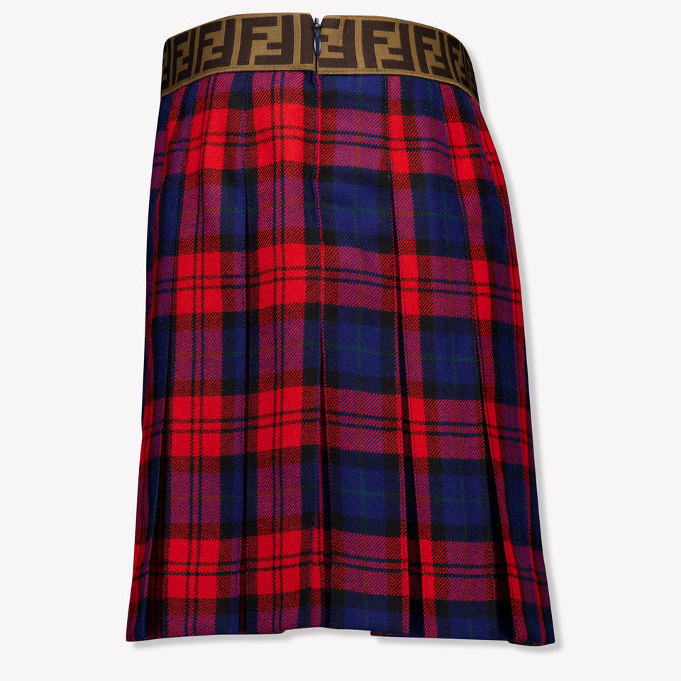 Fendi Kids Girls Skirt Red