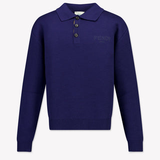 Fendi Kids Boys Sweater  Navy
