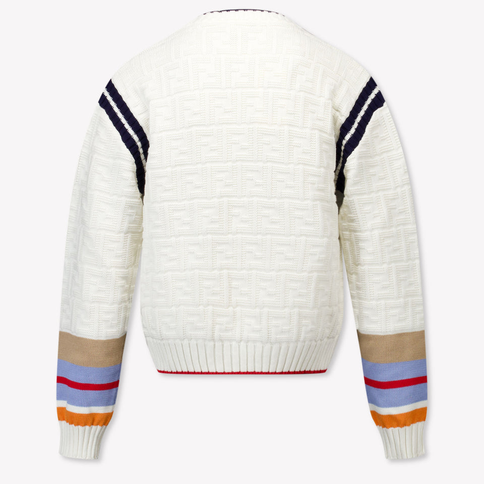 Fendi Kids Boys Sweater  Offwhite