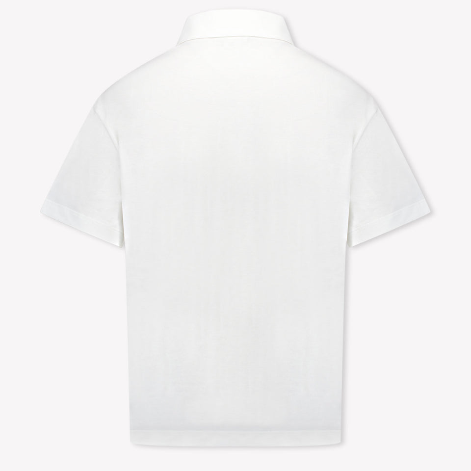 Fendi Kids Boys Polo  Offwhite