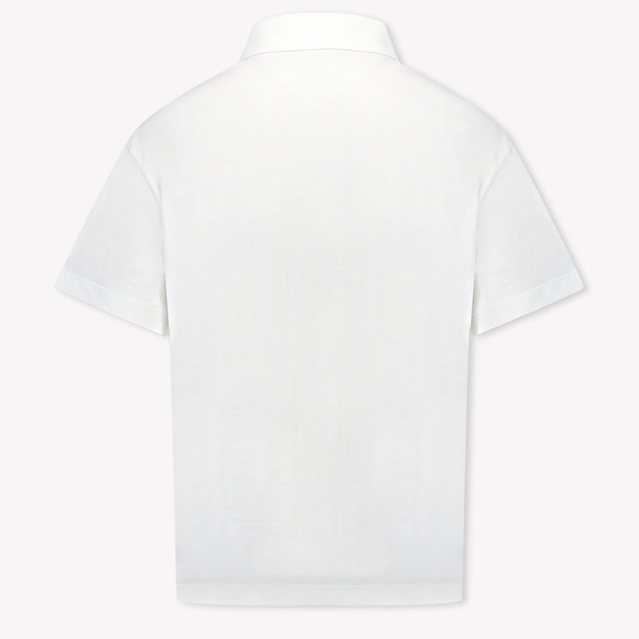 Fendi Kids Boys Polo  Offwhite