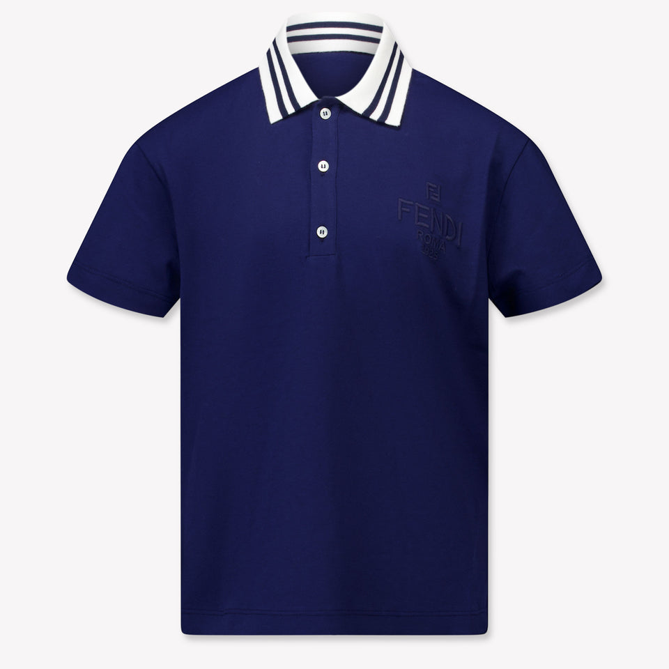 Fendi Kinder Jongens Polo In Navy