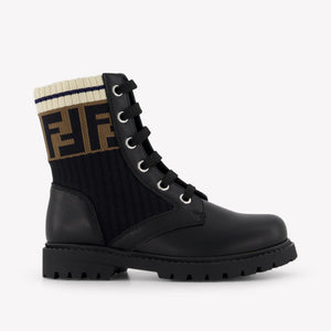 Fendi Unisex Boots  Black