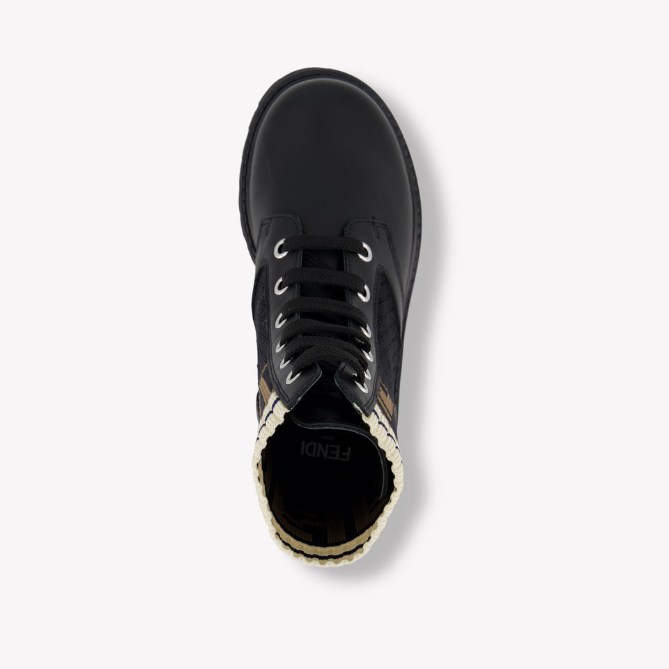 Fendi Unisex Laarzen In Zwart