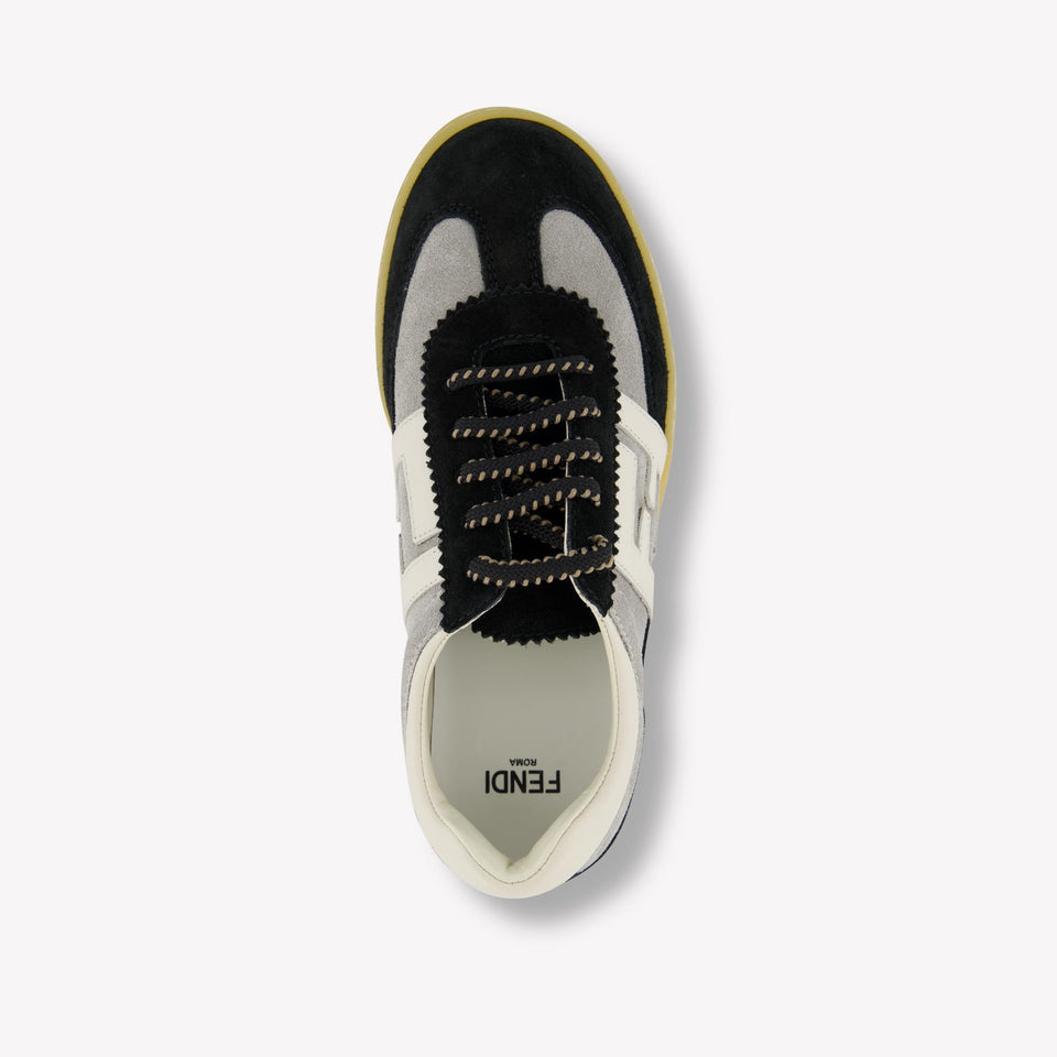 Fendi Unisex Sneakers In Zwart