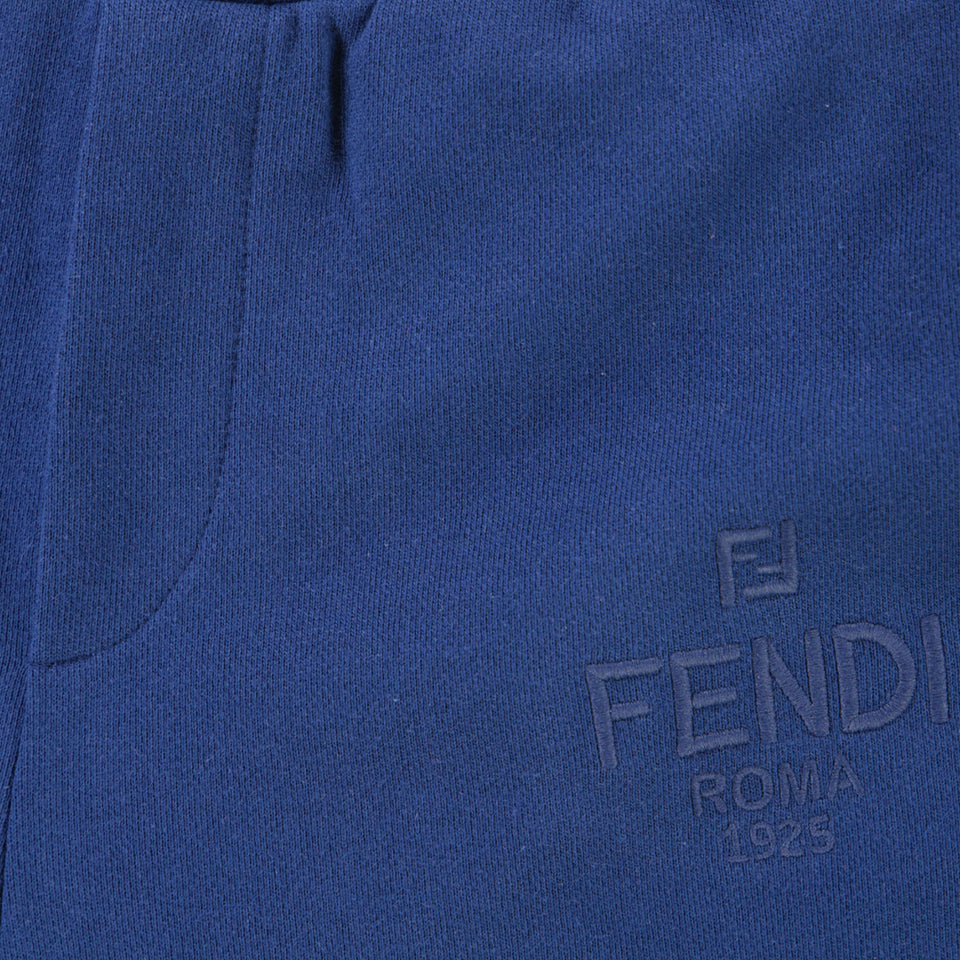 Fendi Kids Unisex Pants  Navy