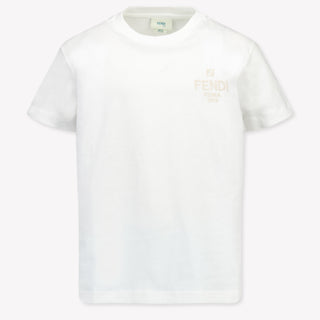 Fendi Kids Unisex T-Shirt  White